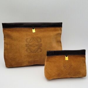 Loewe Tan and Black Clutch LARGE ONLY